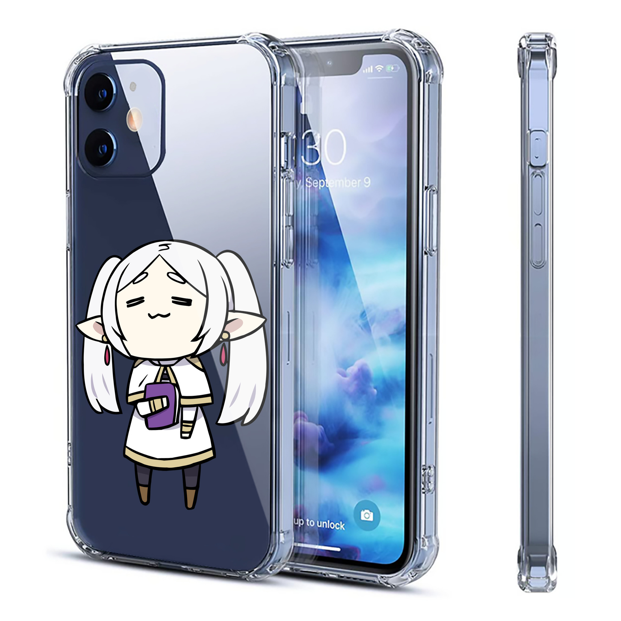 （画像用） 葬送のフリーレン Frieren 【iPhone 12シリーズ対応】透明スマホケース（クリアソフトケース）